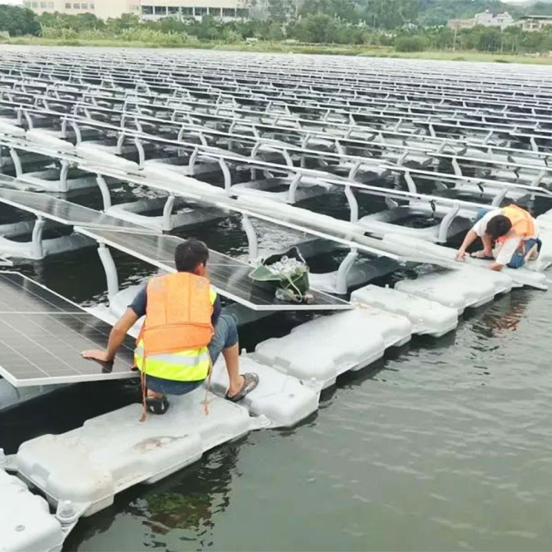 Yüzen (yüzen) su yüzeyi güneş enerjisi braketi