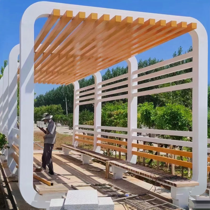 Paslanmaz çelik sanat pergola